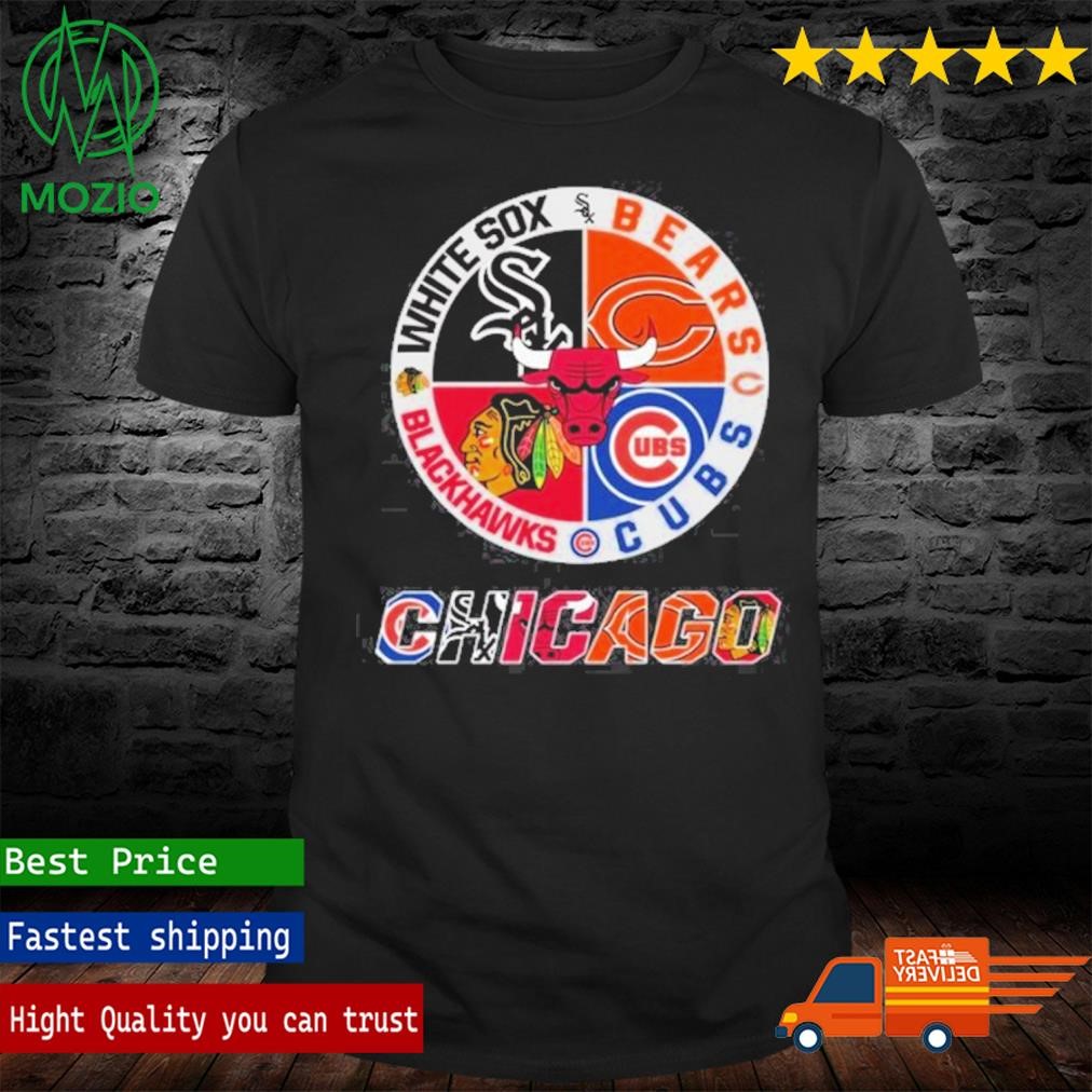 Official chicago White Sox Bears Cubs Blackhawks T Shirt, hoodie