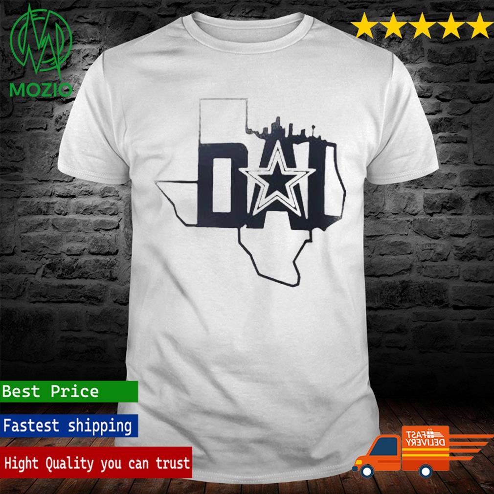 Official dallas Cowboys Dal Texas Map t-shirt