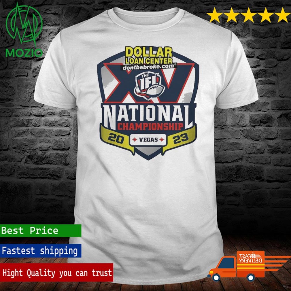 Official ifl Store Dollar Loan Center Ifl National Championship Logo 2023 Shirt