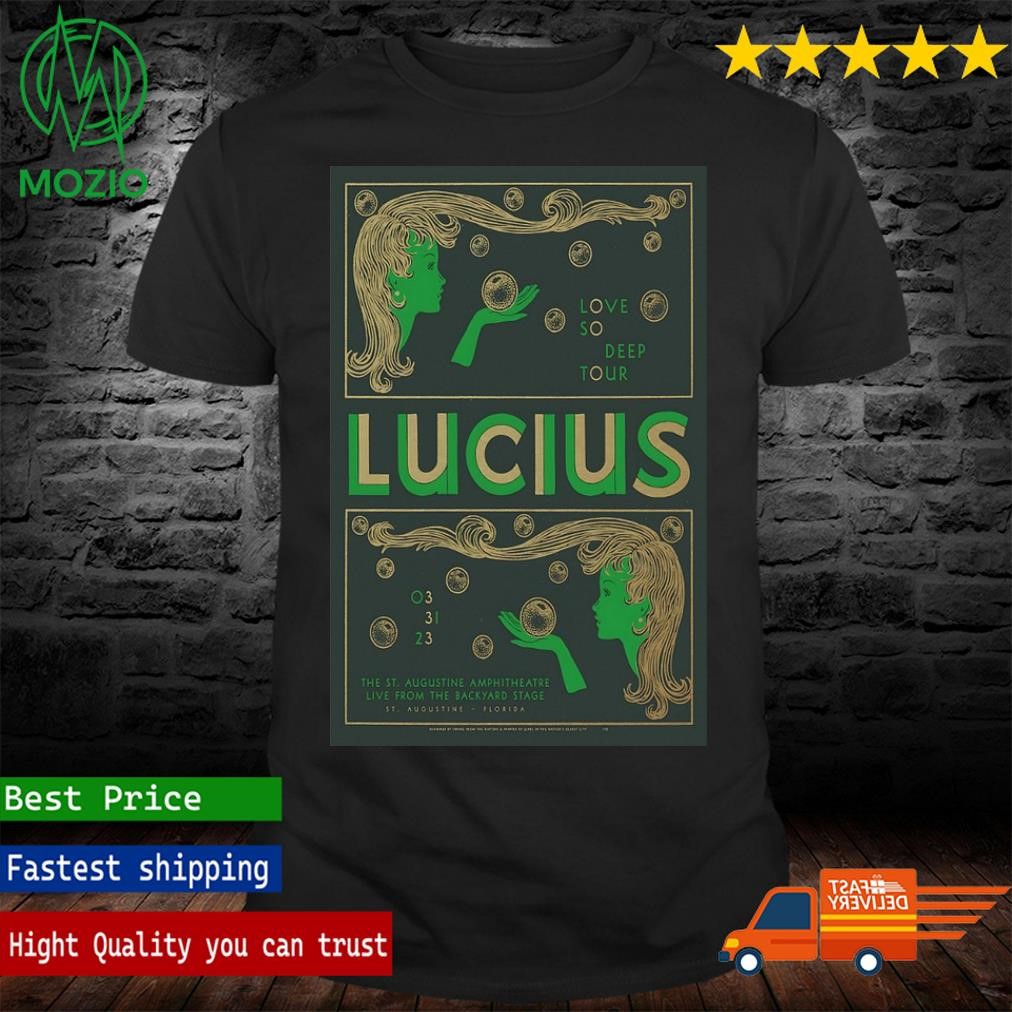 Official lucius Love So Deep Tour 2023 Poster Shirt