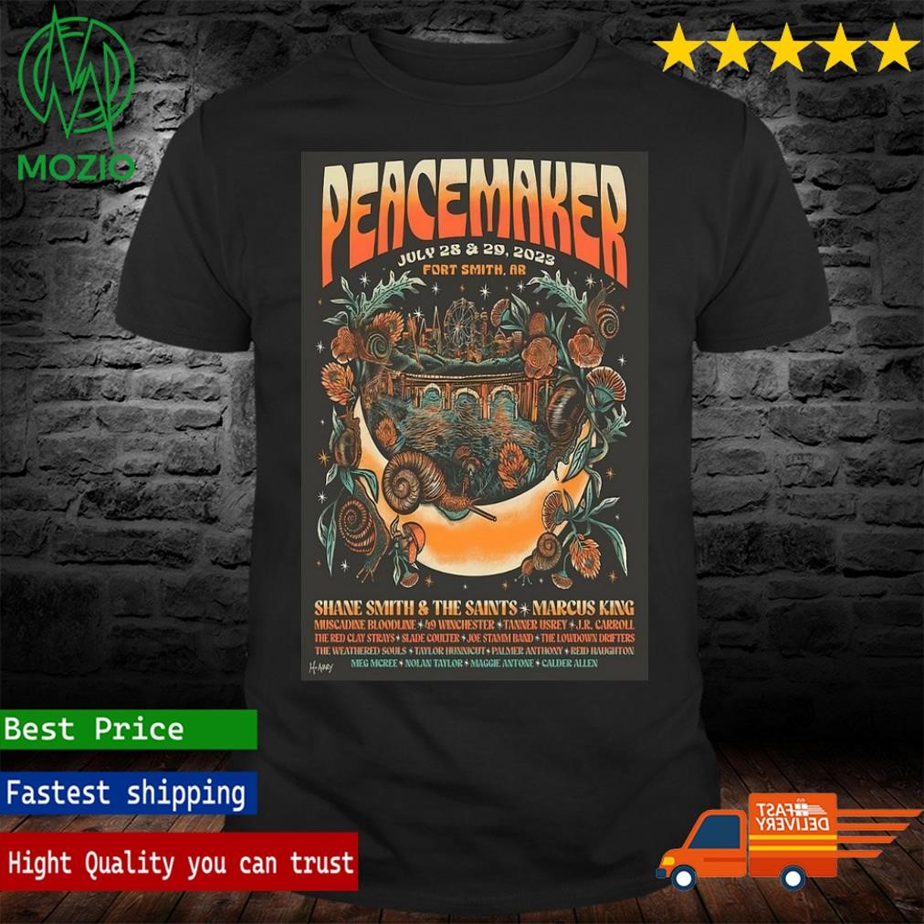 Official peacemaker Smith, AR Music Festival July 28-29 2023 Poster Shirt