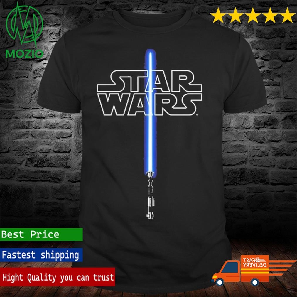 Official star Wars Glow In The Dark Lightsaber Shirt