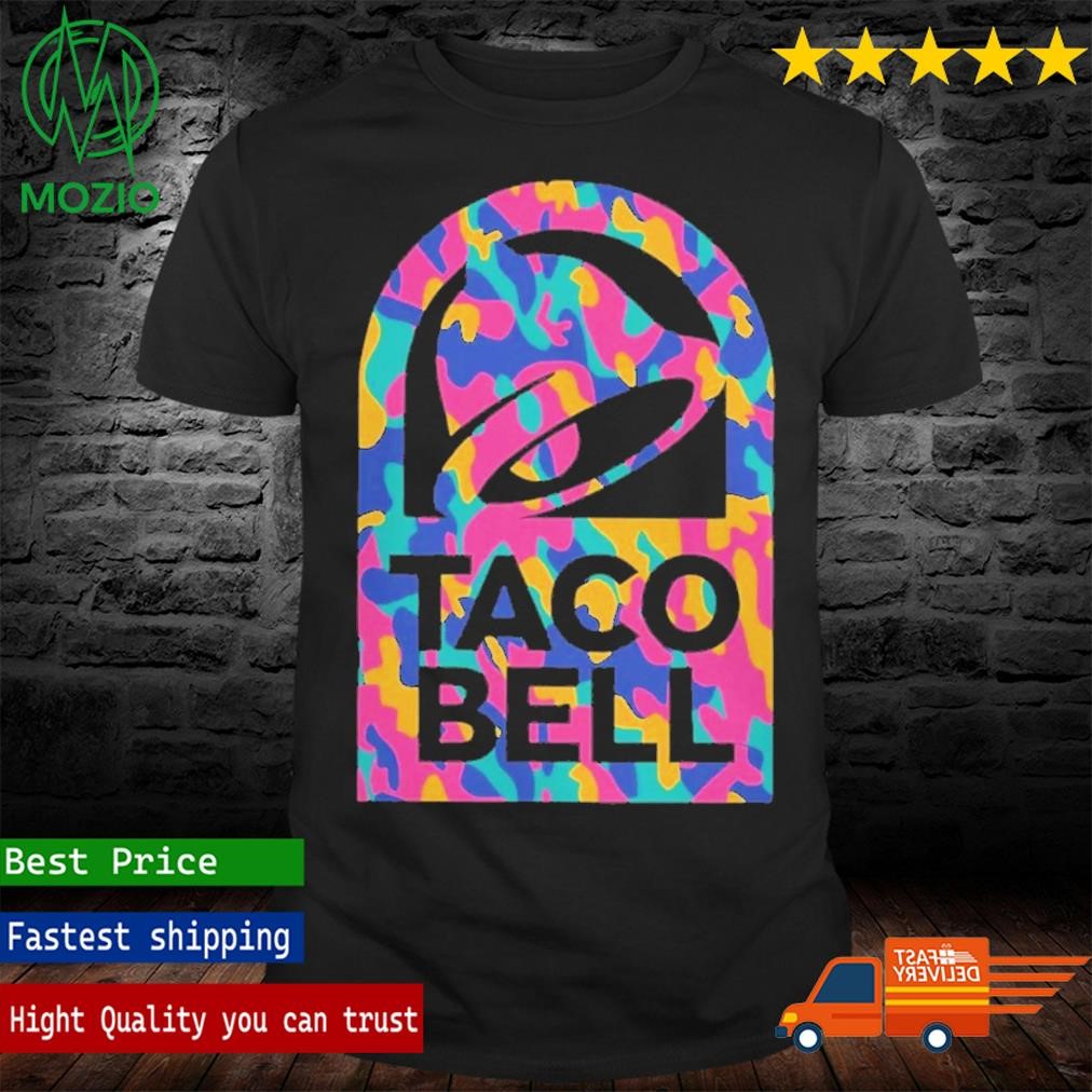 Official taco Bell Merch Taco Bell Pattern Logo Shirt