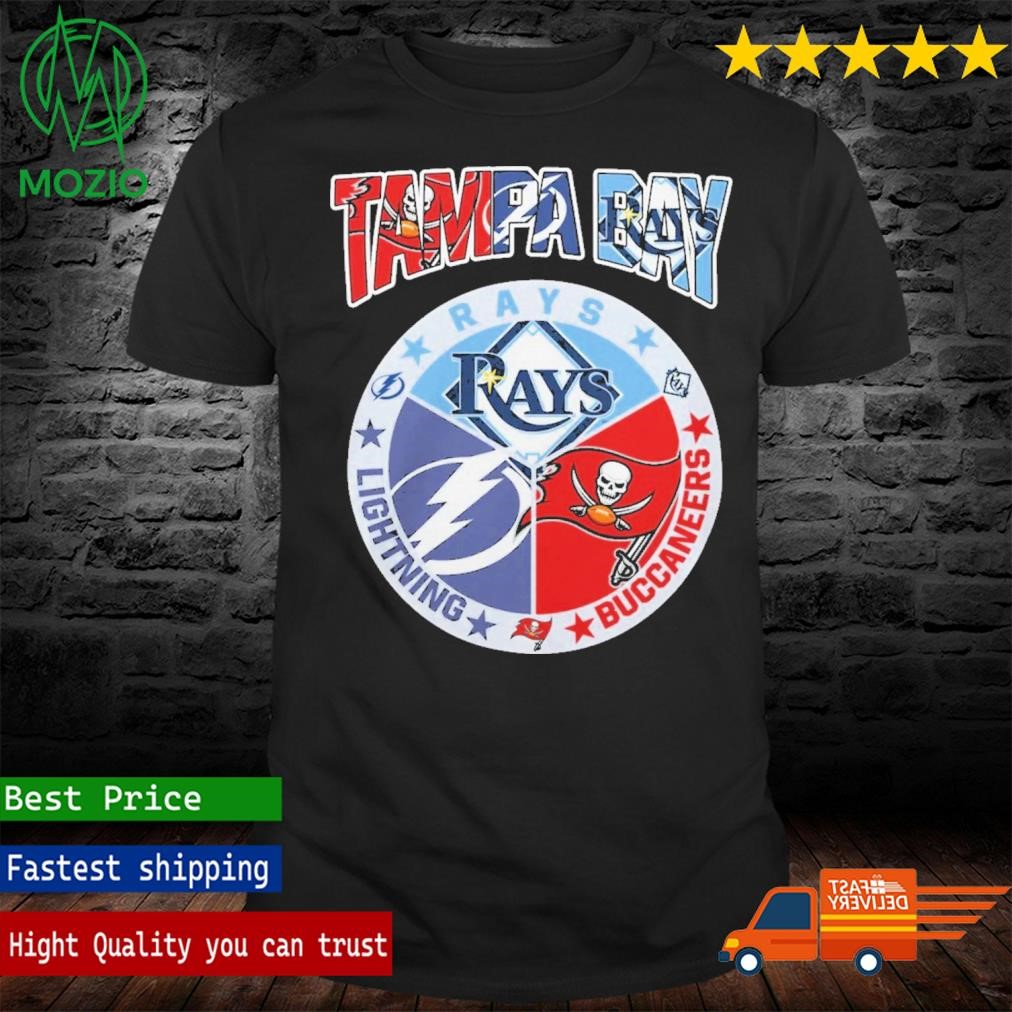 Official tampa Bay Sport Team Rays X Buccaneers X Lightning Logo Shirt