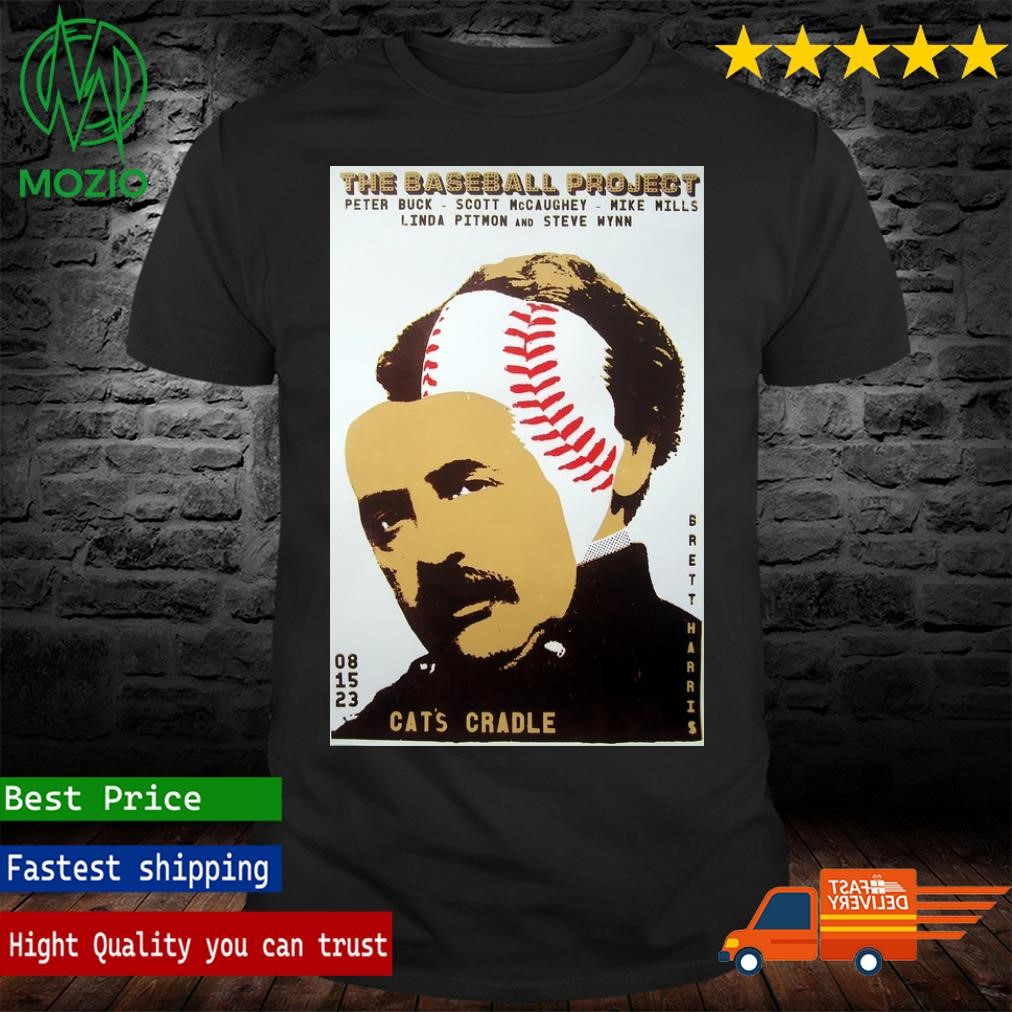 Official the Baseball Project 8 15 2023 Carrboro, NC Poster Shirt