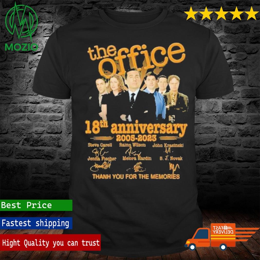 Official the Office 18th Anniversary 2005 – 2023 Thank You For The Memories T-Shirt