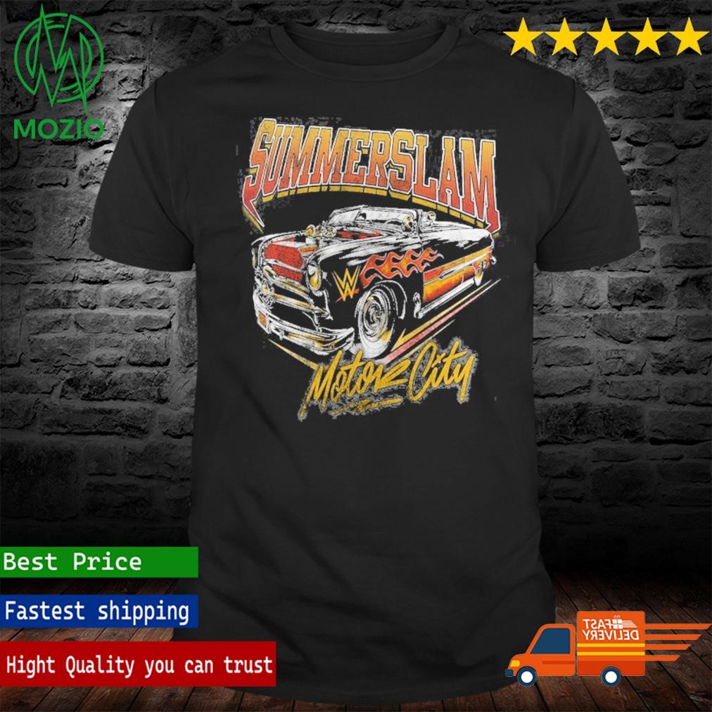 Official youth Black SummerSlam 2023 Hot Rod T-Shirt