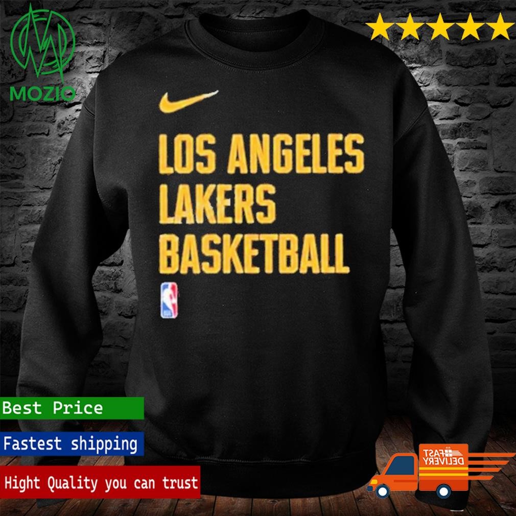 lakers basketball warm up shirt