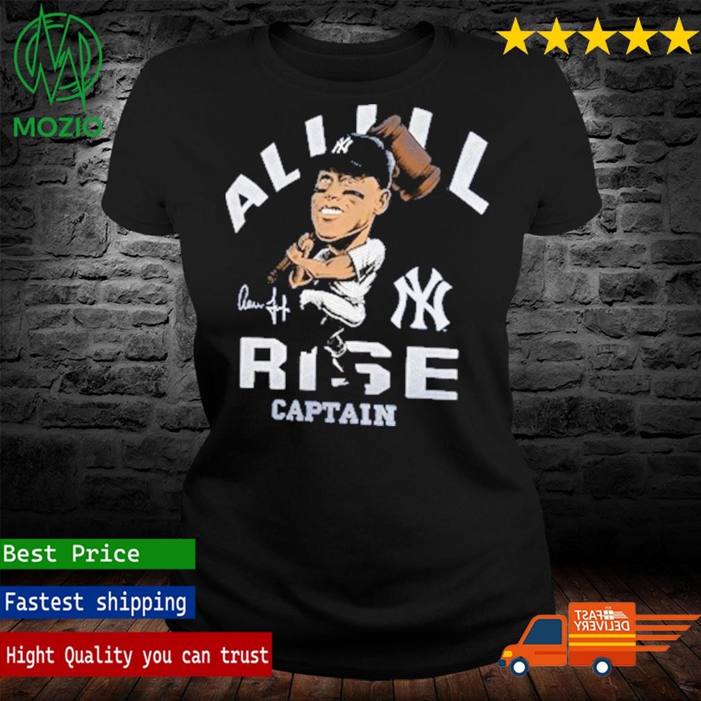 All Rise Ladies T-Shirt - Navy Aaron Judge Yankees Womans Nickname