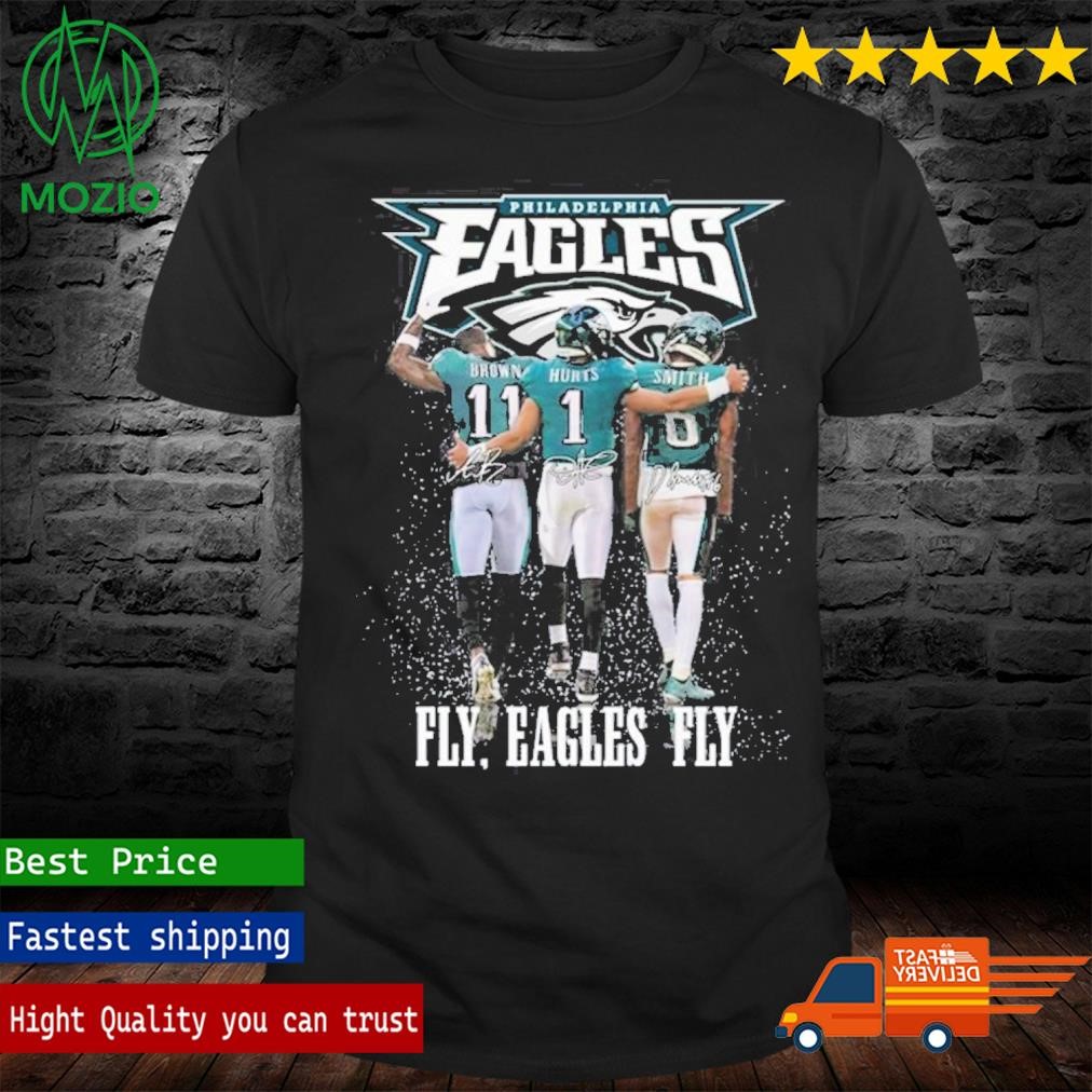 eagles ombre long sleeve shirt