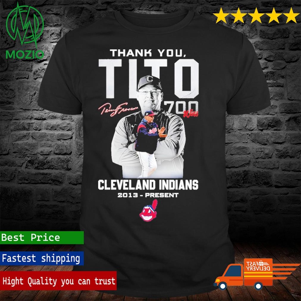 Thank You Tito Cleveland 2013 Present Signature Shirt Tito's Farewell Shirt  Cleveland Indians Thank You Shirt, hoodie, sweater, long sleeve and tank top