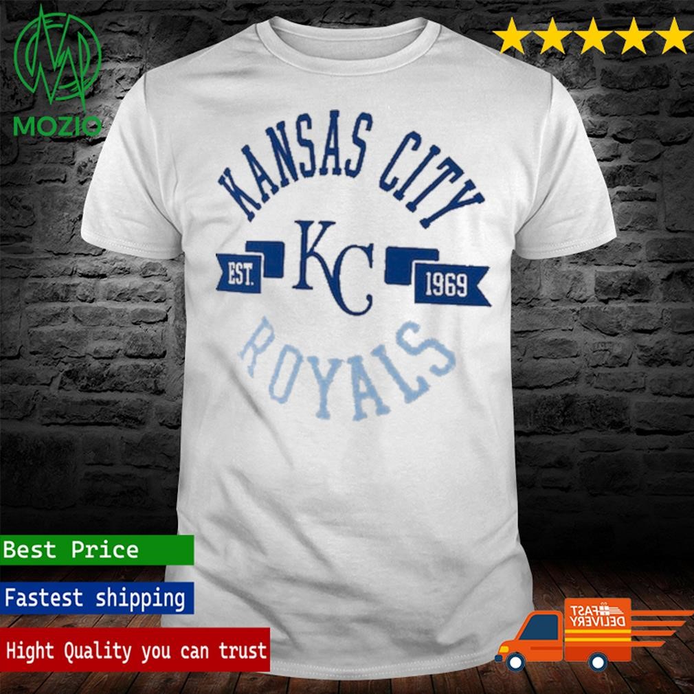 Women's G-III 4Her by Carl Banks White Kansas City Royals Team Graphic Fitted T-Shirt Size: Small
