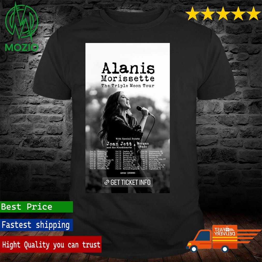 Alanis Morissette The Triple Moon Tour Poster Shirt