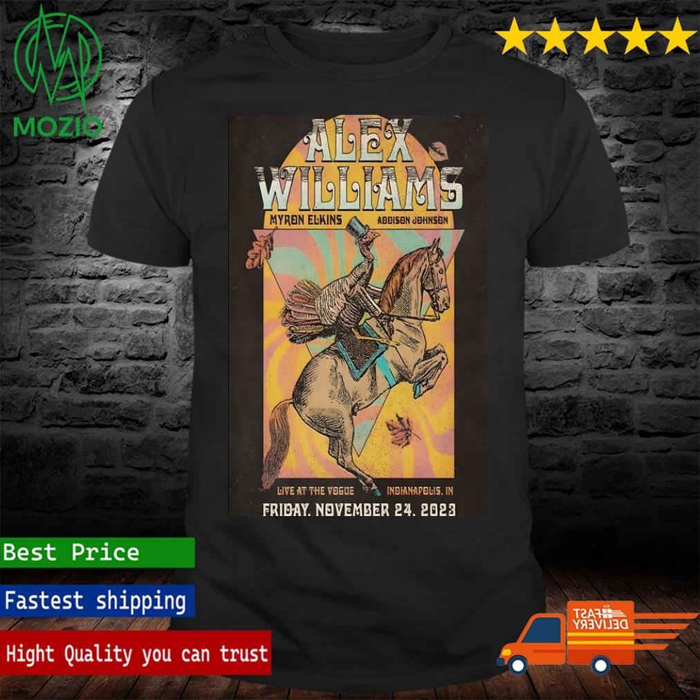 Alex Williams Nov 24 2023 At The Vogue In Indianapolis, IN Poster Shirt