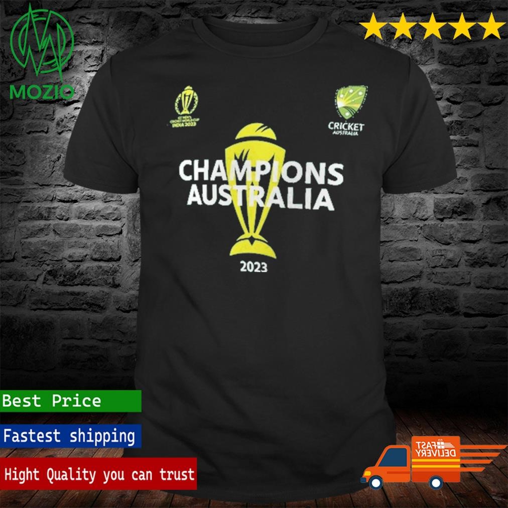 Australia Cricket World Cup 2023 Champions Team Graphic T-Shirt