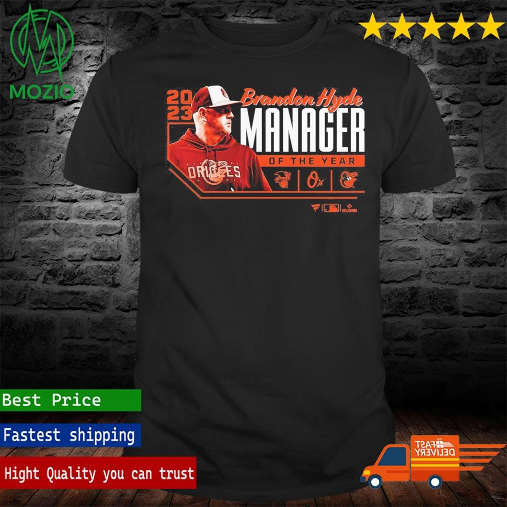 Branded Brandon Hyde Baltimore Orioles Black 2023 AL Manager of the Year T-Shirt
