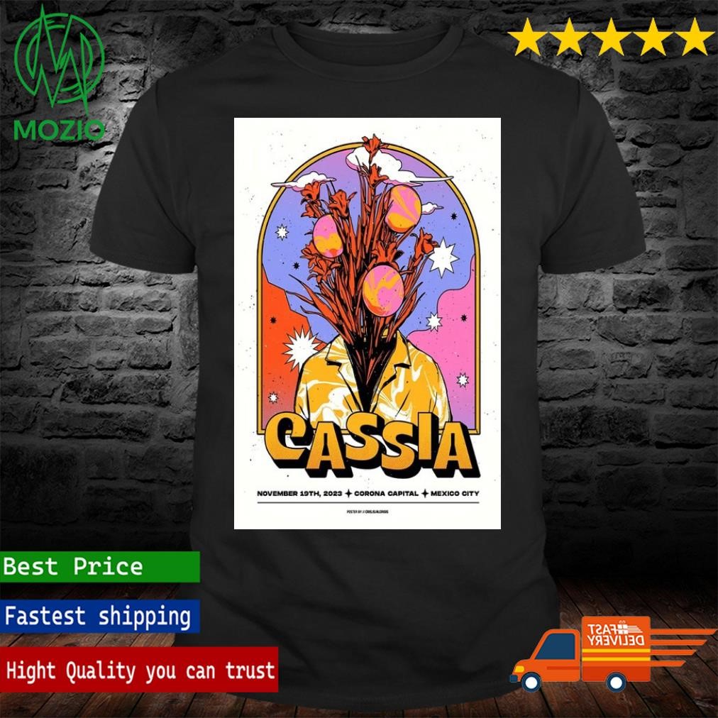 Cassia Band November 19, 2023 Corona Capital Mexico City, Mexico Tour Poster Shirt