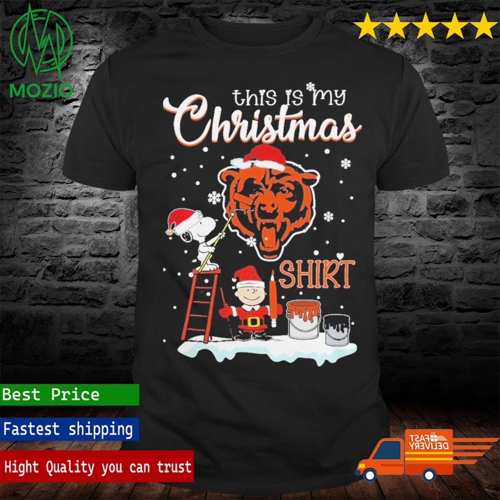 Chicago Bears This Is My Christmas Snoopy Painting Logo Shirt