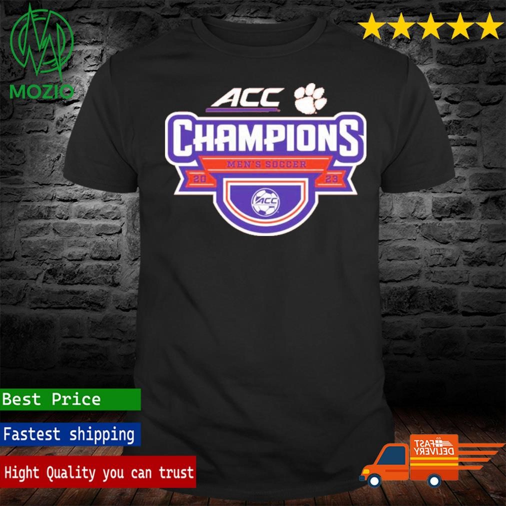 Clemson Tigers 2023 ACC Men's Soccer Conference Tournament Champions Locker Room T-Shirt