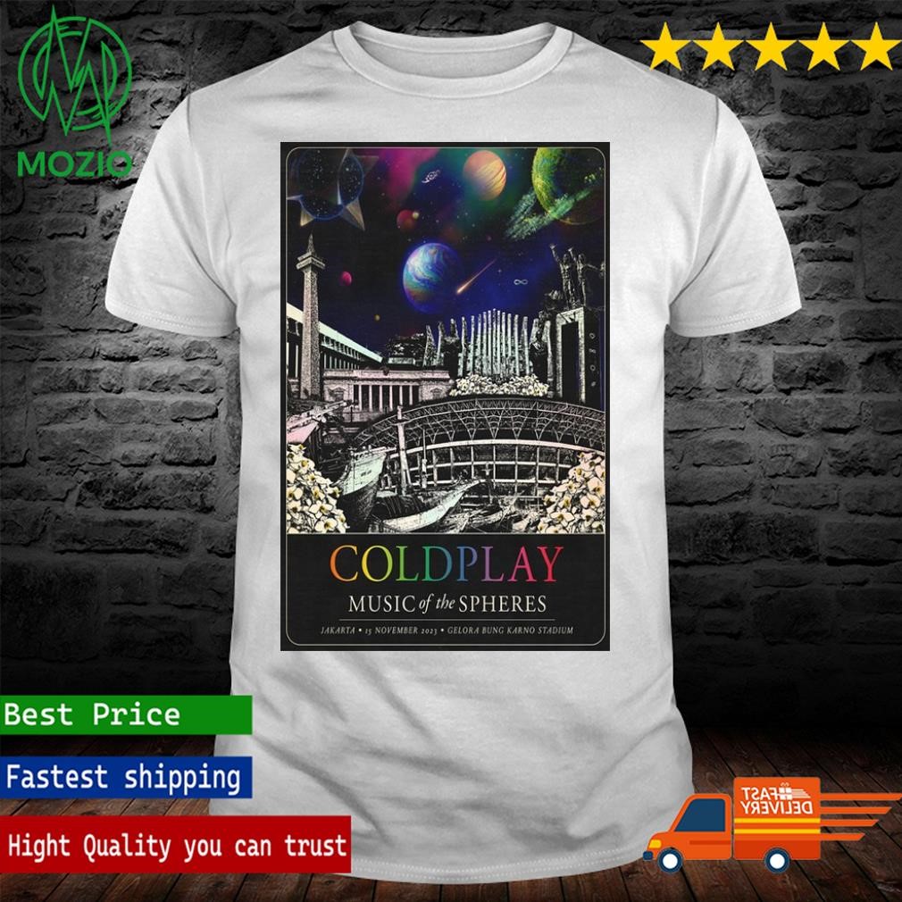 Coldplay Gelora Bung Karno Stadium, Jakarta Event Poster November 15, 2023 Shirt