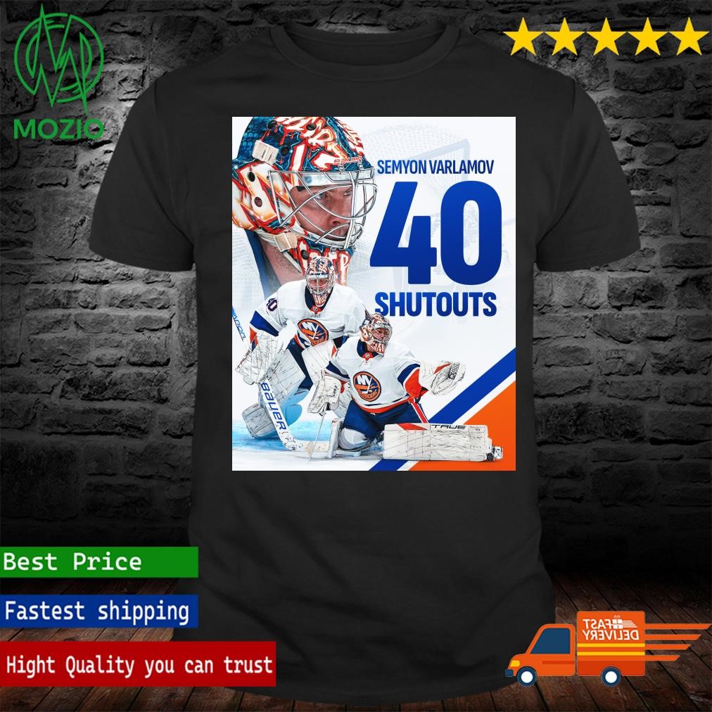Congrats to Semyon Varlamov 40 Shutouts In NHL Career Home Decor Poster Shirt