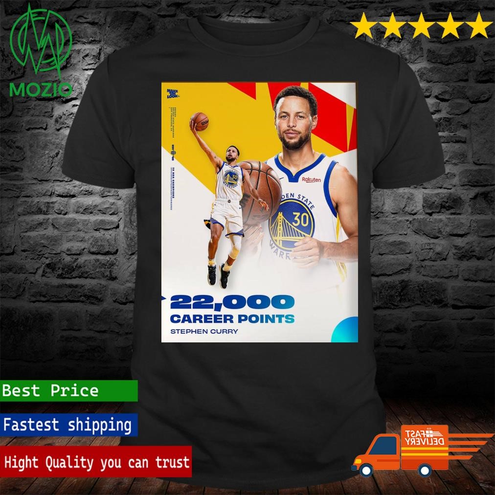 Congratulations To Stephen Curry Reached 22000 Career Points Poster Shirt