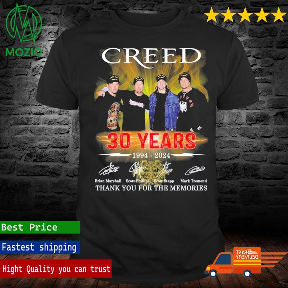 Creed 30 Years 1994 – 2024 Thank You For The Memories T-Shirt