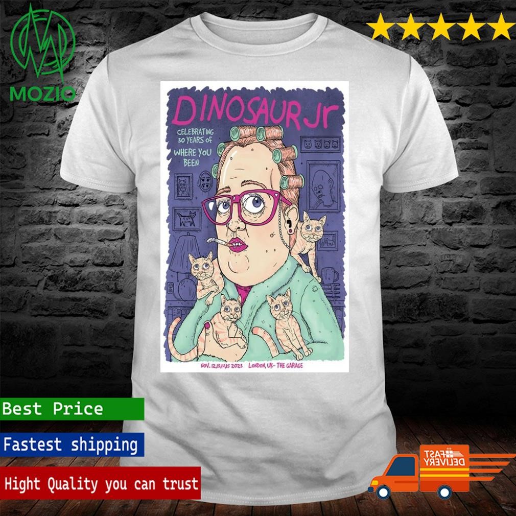 Dinosaur Jr The Garage, London, England Nov 12, 13, 14, 15, 2023 Poster Shirt