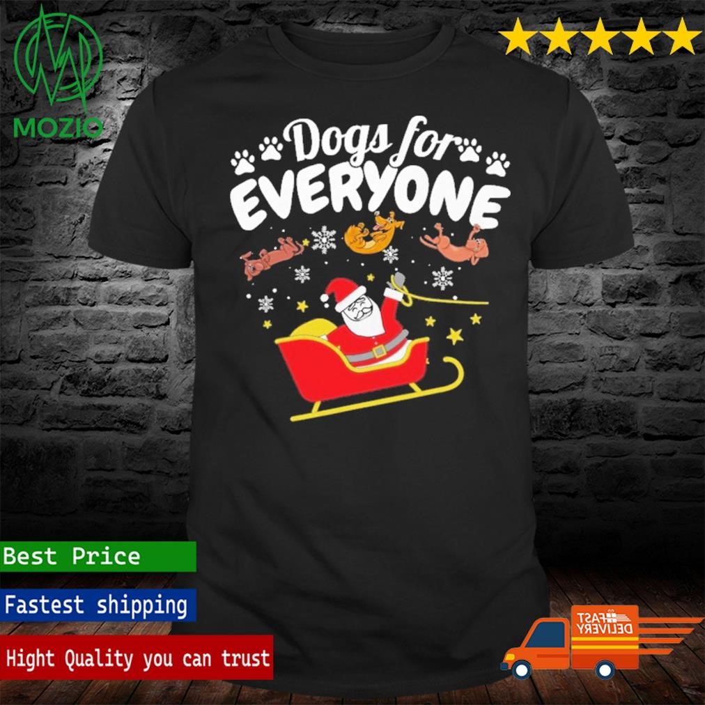 Dogs For Everyone Santa Claus Christmas Dog T-Shirt