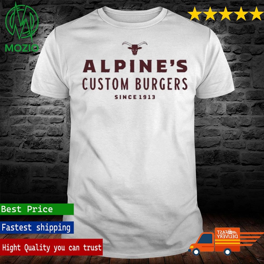 Dr Shawn Baker Wearing Alpine's Custom Burgers Since 1913 Shirt