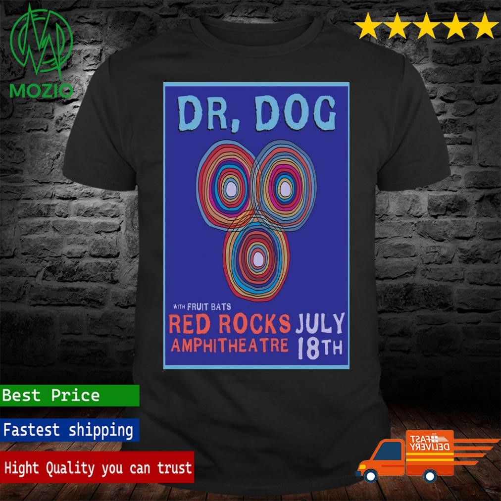 Dr. Dog Red Rocks Amphitheatre 07.18.2024 Event Poster Shirt