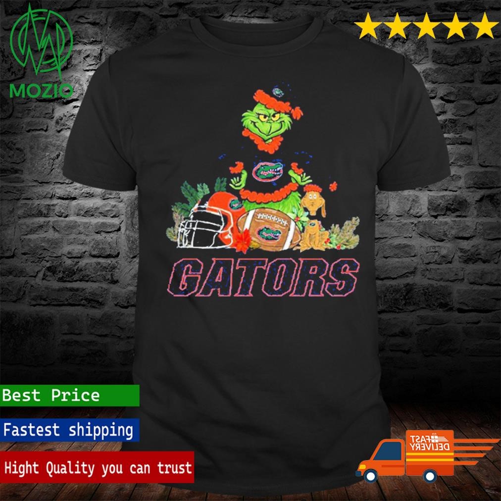 Florida Gators Funny Grinch And Dog Christmas Shirt