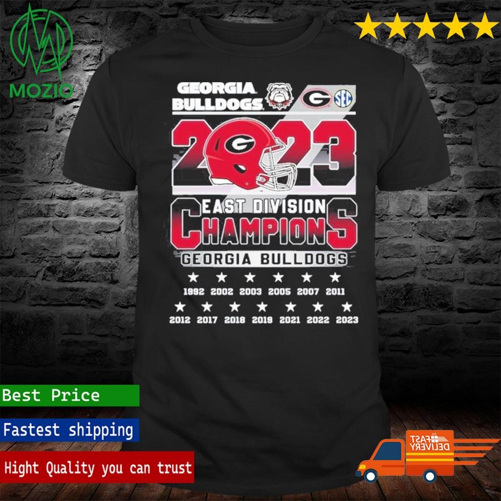 Georgia Bulldogs 2023 SEC East Champions T-Shirt
