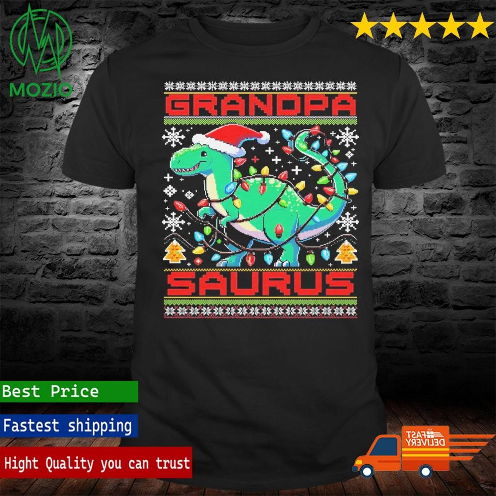 Grandpa Saurus Ugly Christmas Sweatshirt