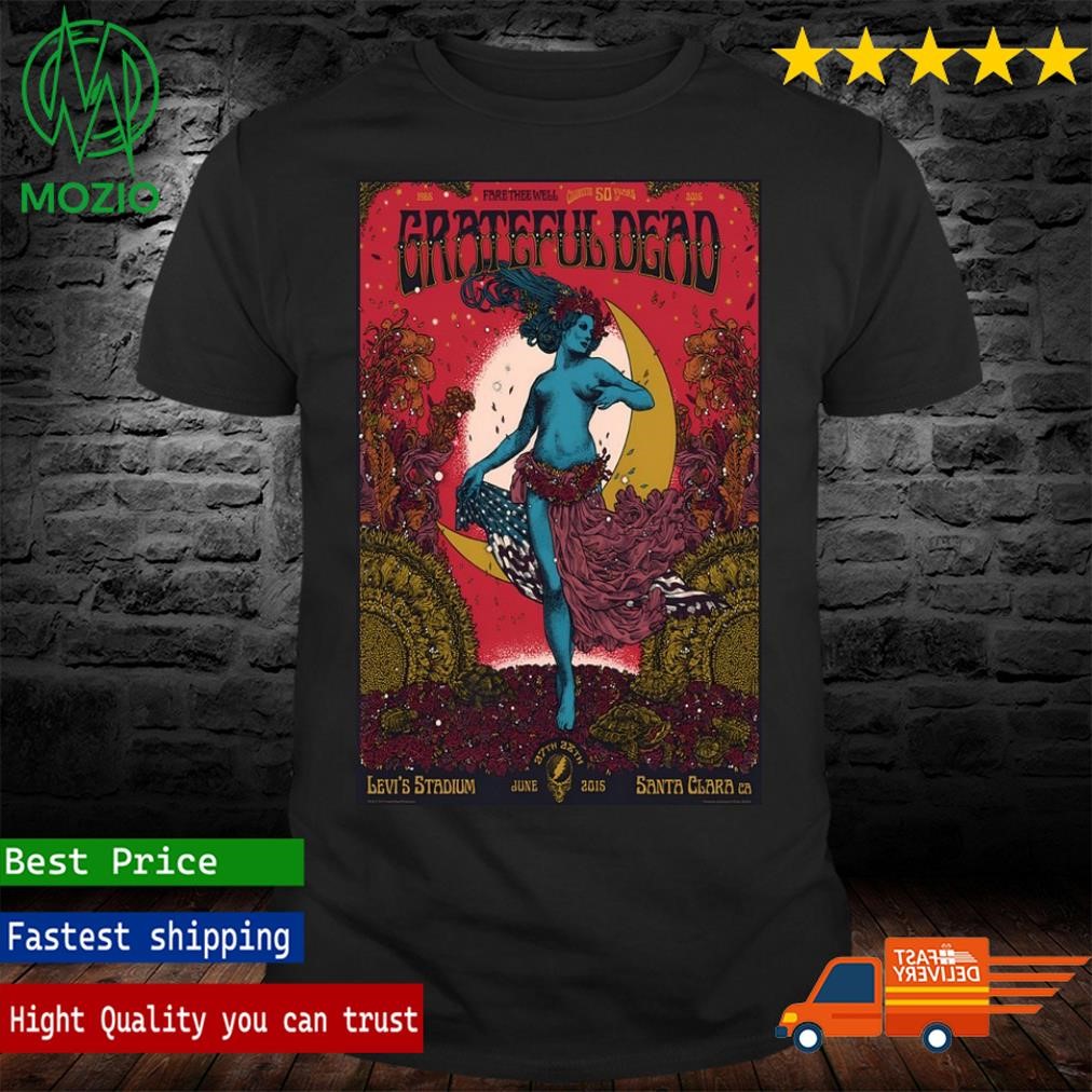 Grateful Dead June 27-28, 2015 Levi's Stadium Santa Clara, CA Poster Shirt