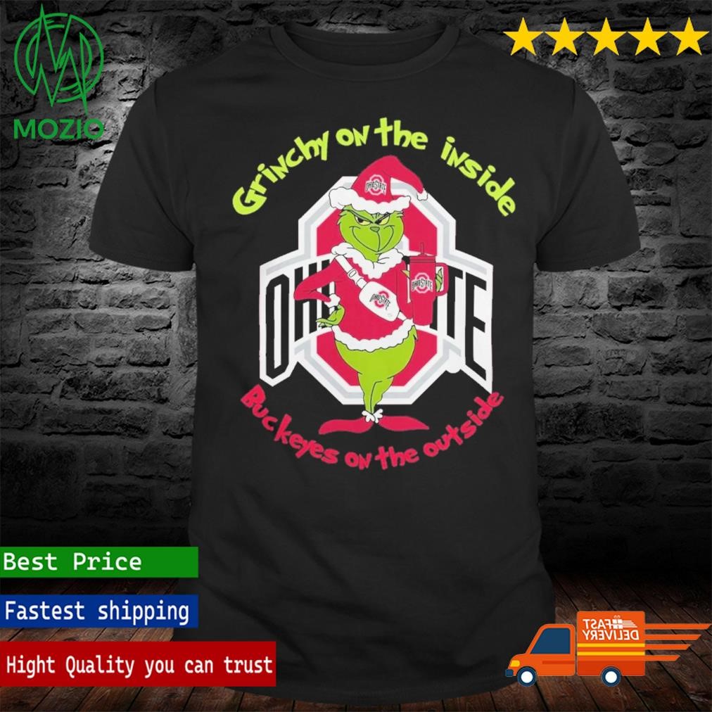 Grinchy On The Inside Ohio State Buckeyes On The Outside Christmas Shirt