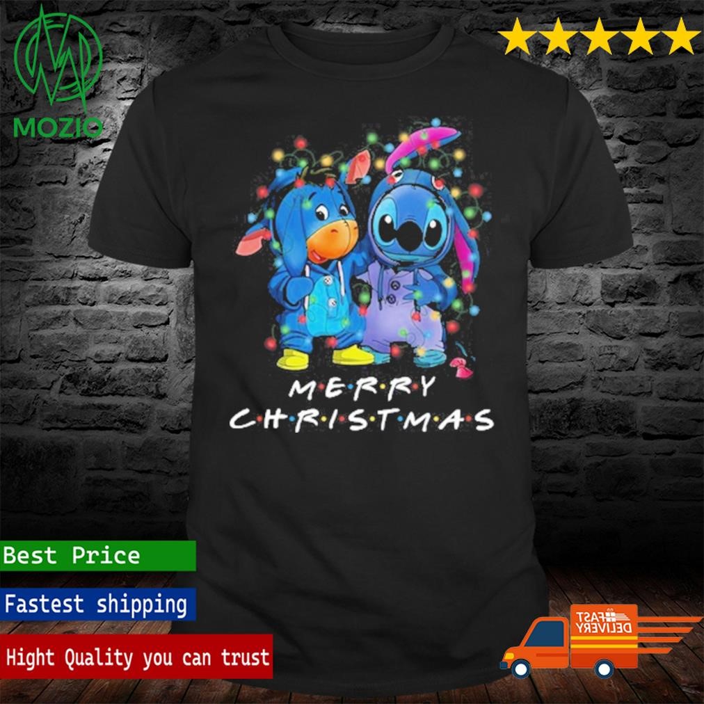 I Love Stitch And Toothless Merry Christmas 2023 Shirt