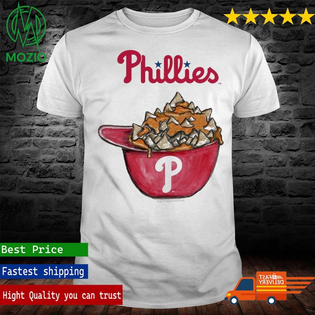 Infant Philadelphia Phillies Tiny Turnip White Nacho Helmet T-Shirt