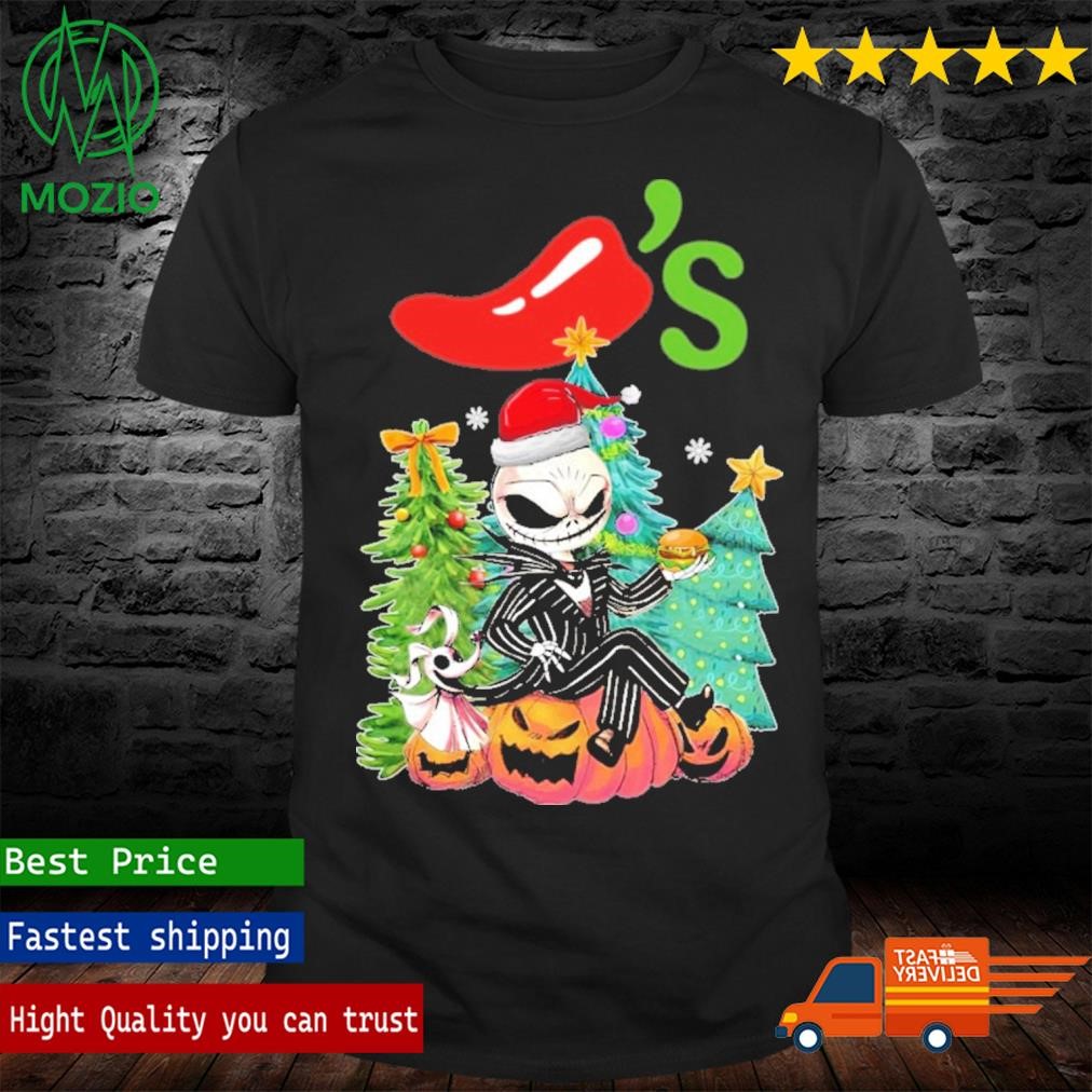 Jack Skellington Chilis Merry Christmas Tree Shirt