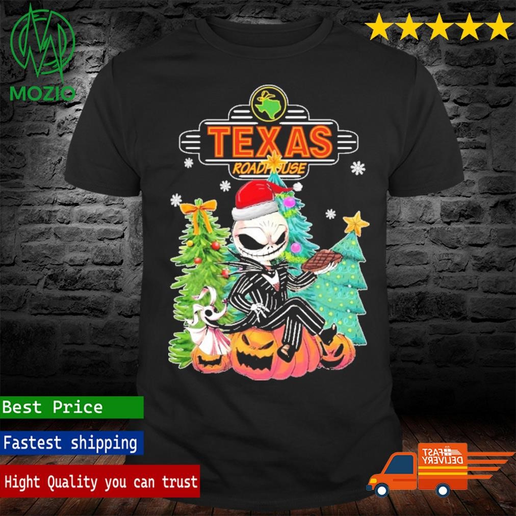 Jack Skellington Texas Roadhouse Merry Christmas Tree Shirt