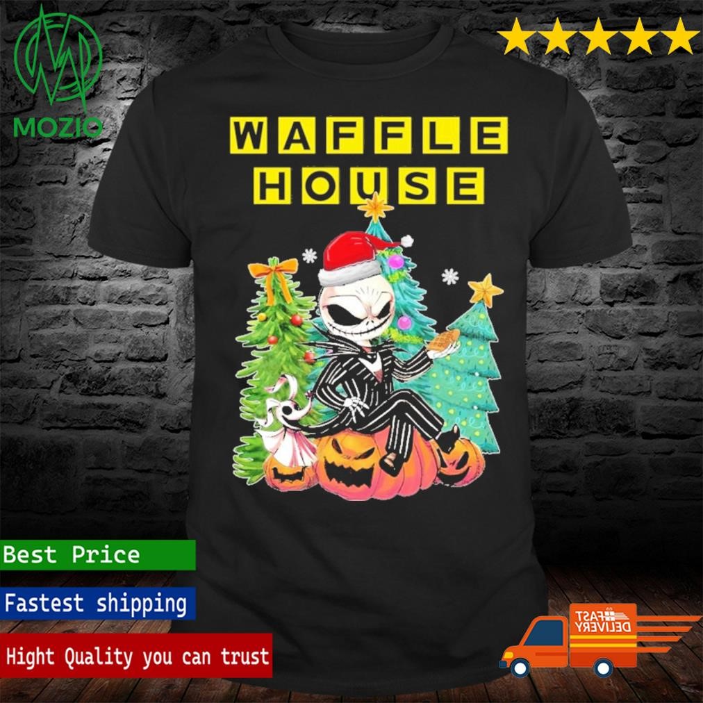 Jack Skellington Waffle House Merry Christmas Tree Shirt
