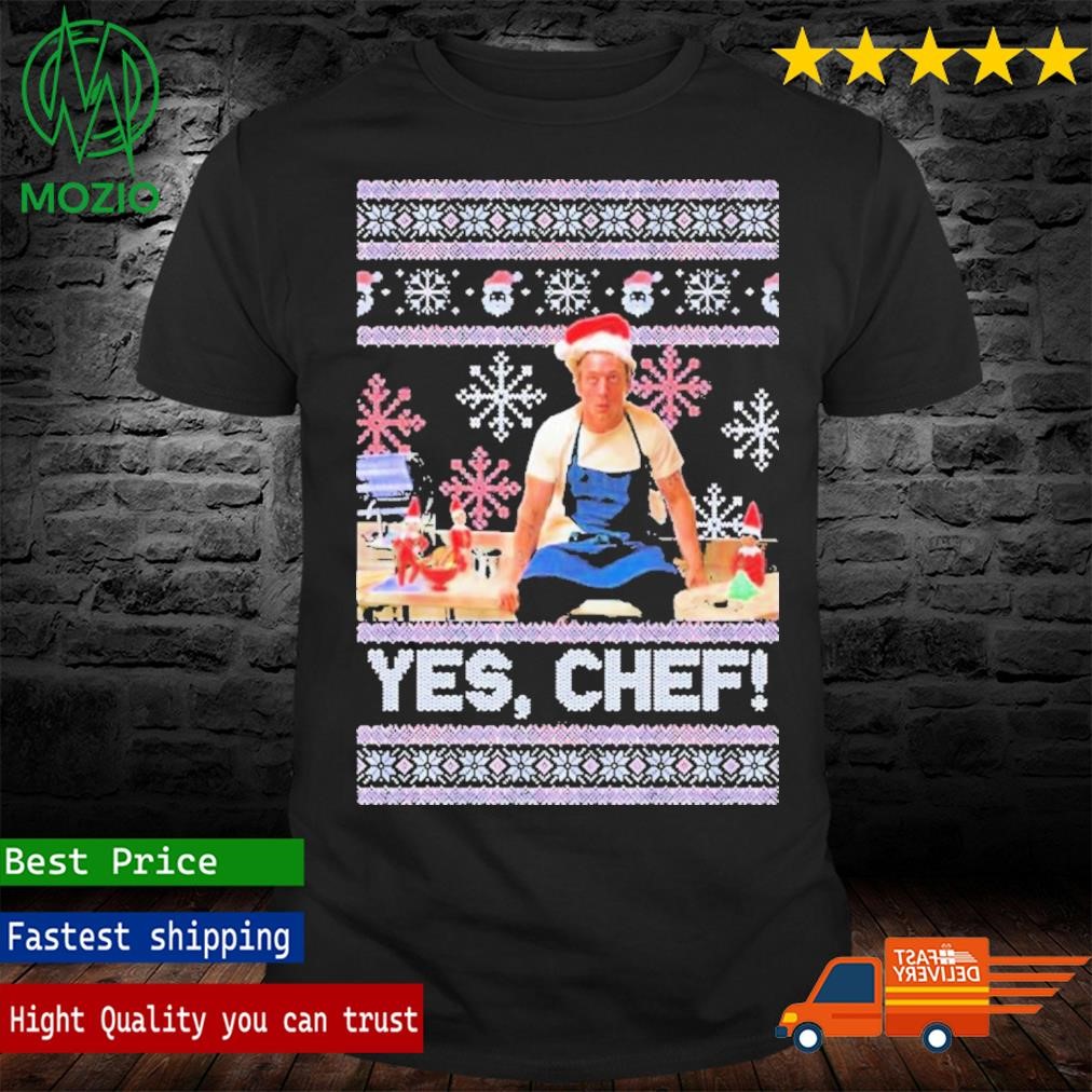 Jeremy Allen White Yes Chef Ugly Christmas Sweater Shirt
