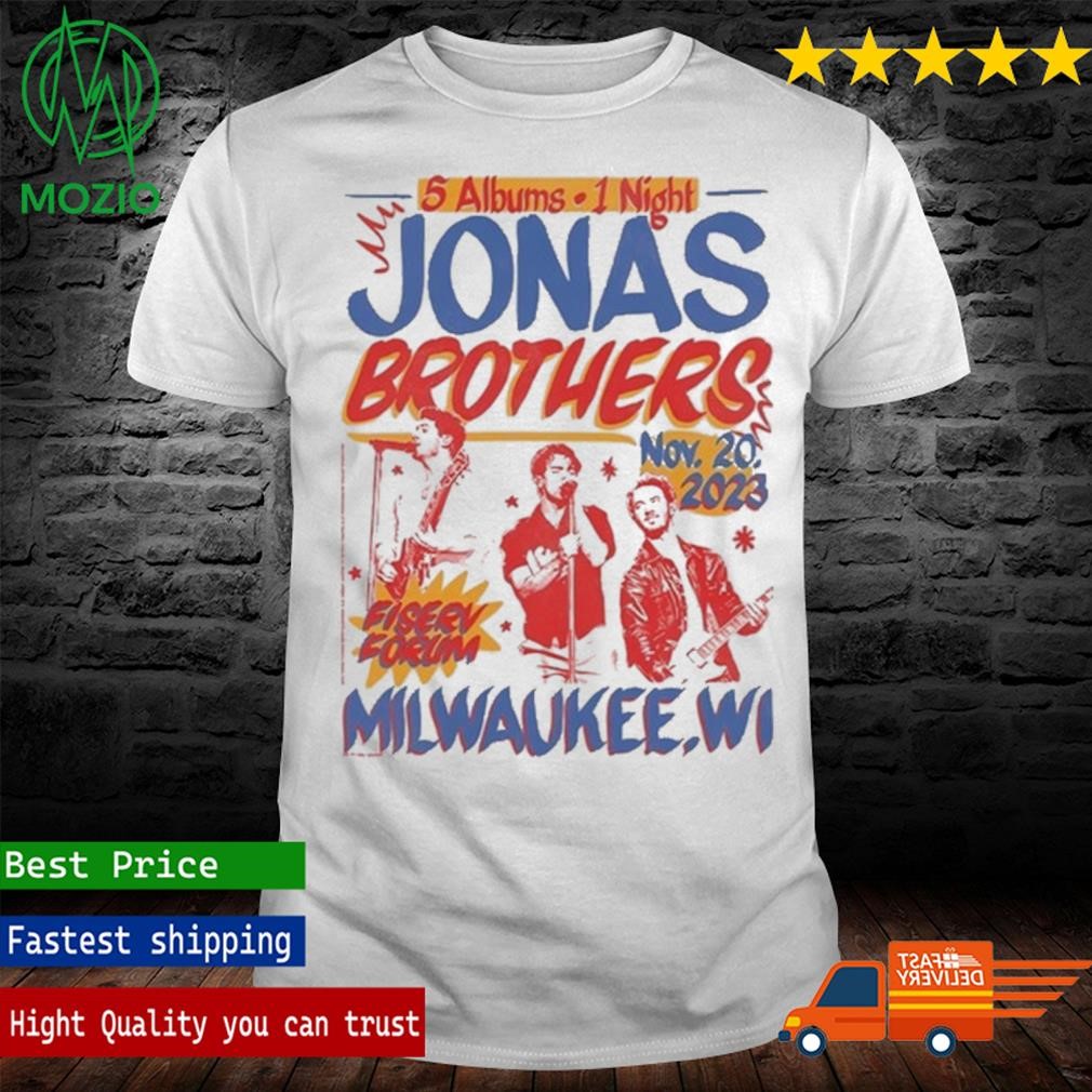 Jonas Brothers Fiserv Forum Milwaukee, WI November 20, 2023 Event Shirt