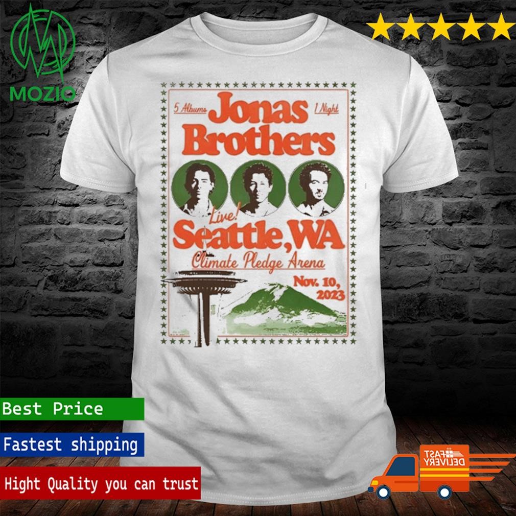 Jonas Brothers Live Seattle Wa Climate Pledge Arena November 10 2023 Shirt