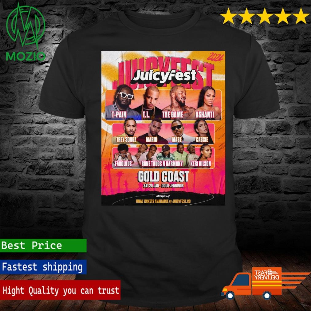 Juicy Fest Juicy Fest Gold Coast Sat 20 Jan Doug Jennings Poster Shirt