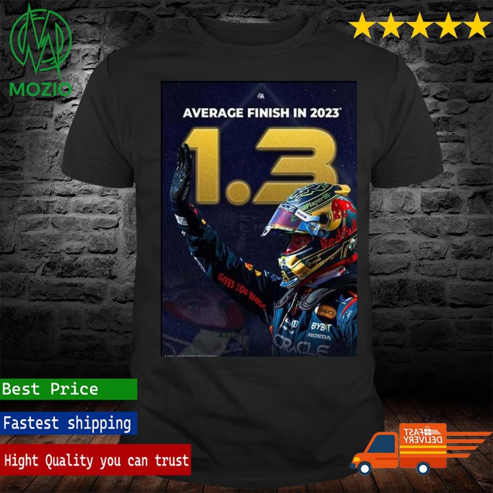 Max Verstappen Average Race Finishing Position Across The 20 Races Of 2023 So Far Poster Shirt