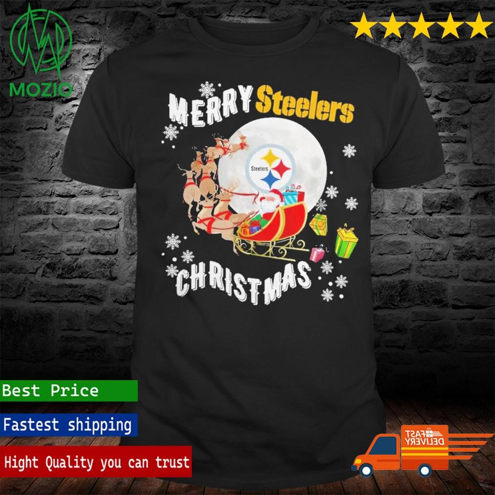 Merry Christmas Football Pittsburgh Steeler Fan Xmas Shirt
