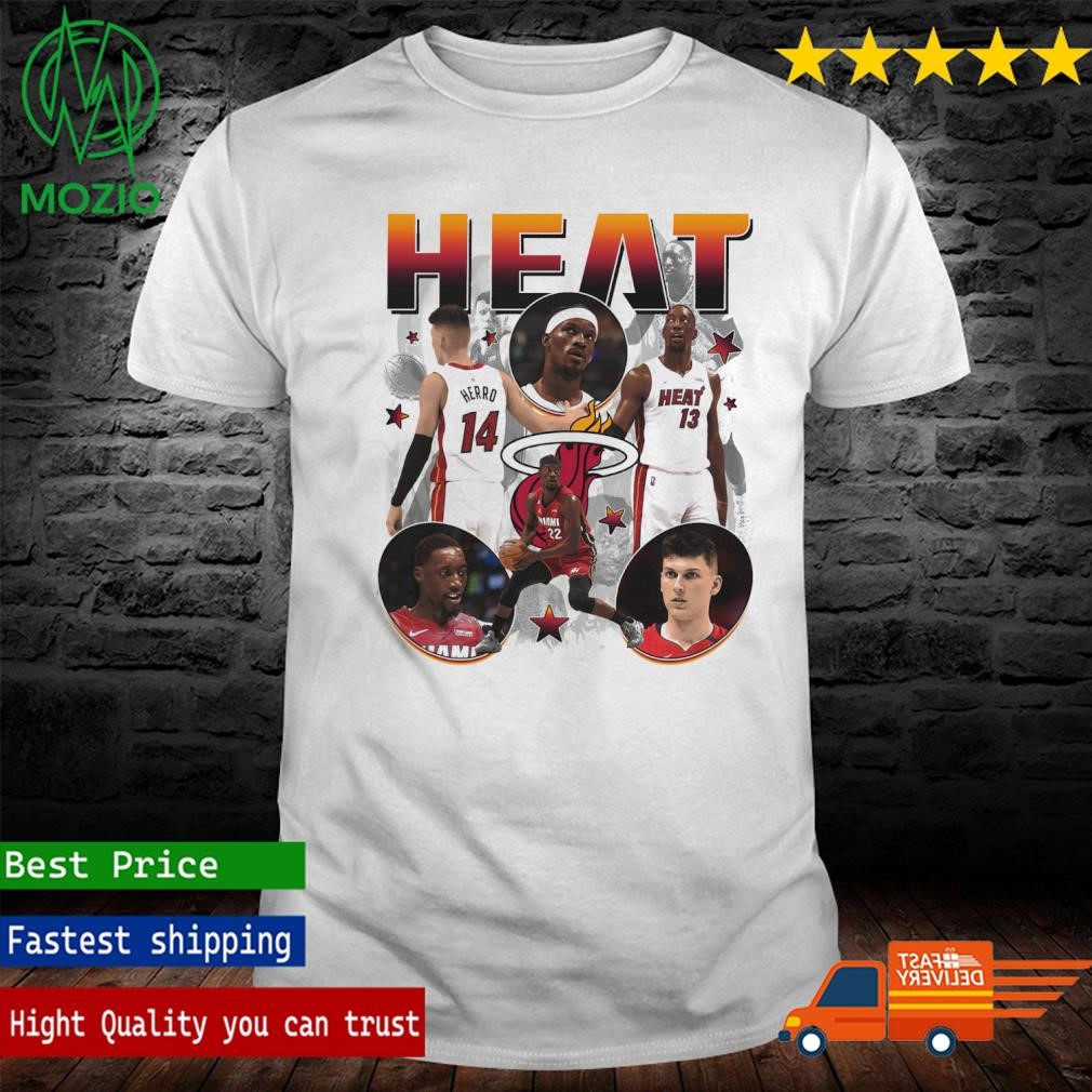 Miami Heat Roster and Stats 2023–24 Regular Season Schedule Team Shirt