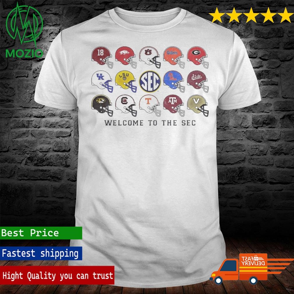 Mississippi State University SEC Football Helmets Pocket T-Shirt
