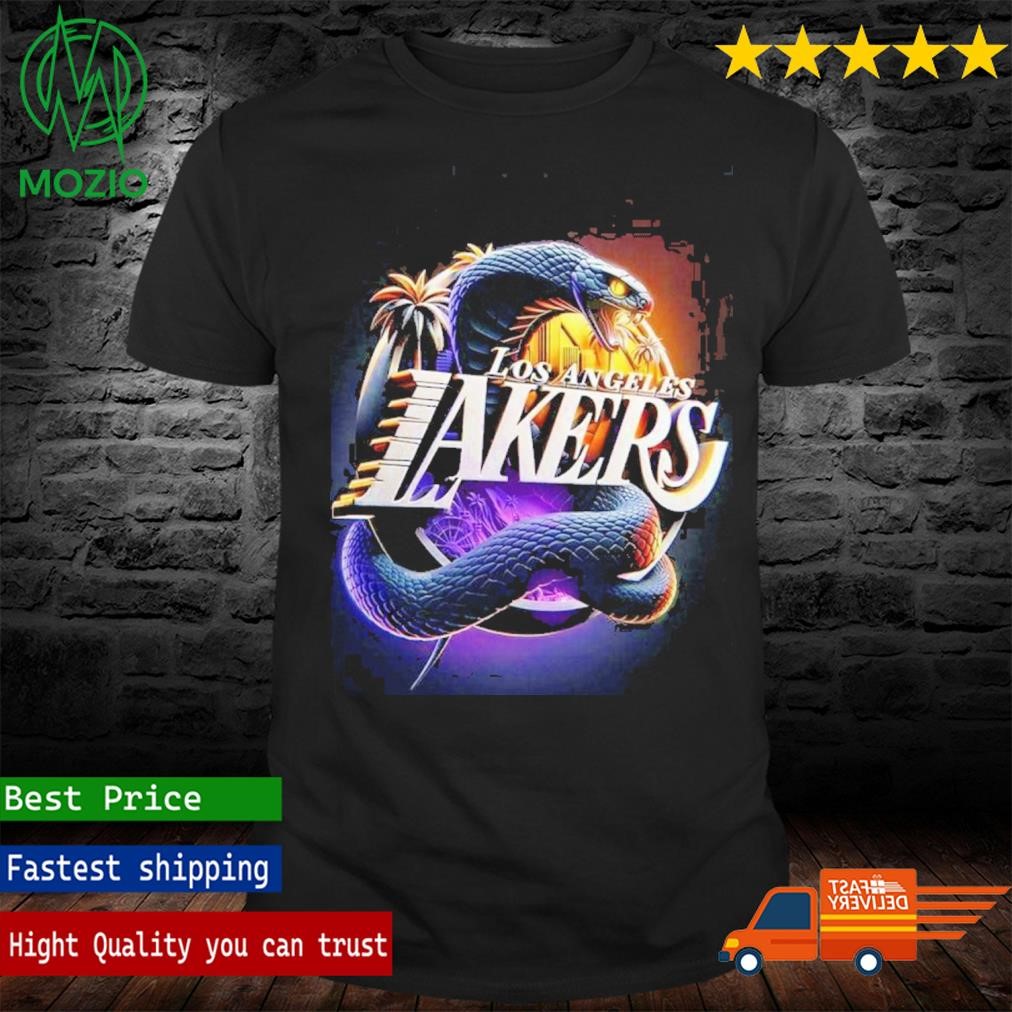 NBA Realistic 3D Logo Of Los Angeles Lakers Shirt
